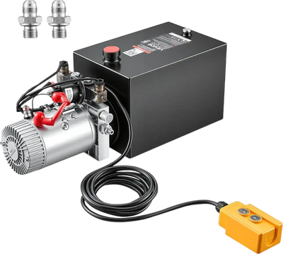 Vevor Hydraulic Pump 12 Qt Double-Acting Dump Trailer Power Unit New