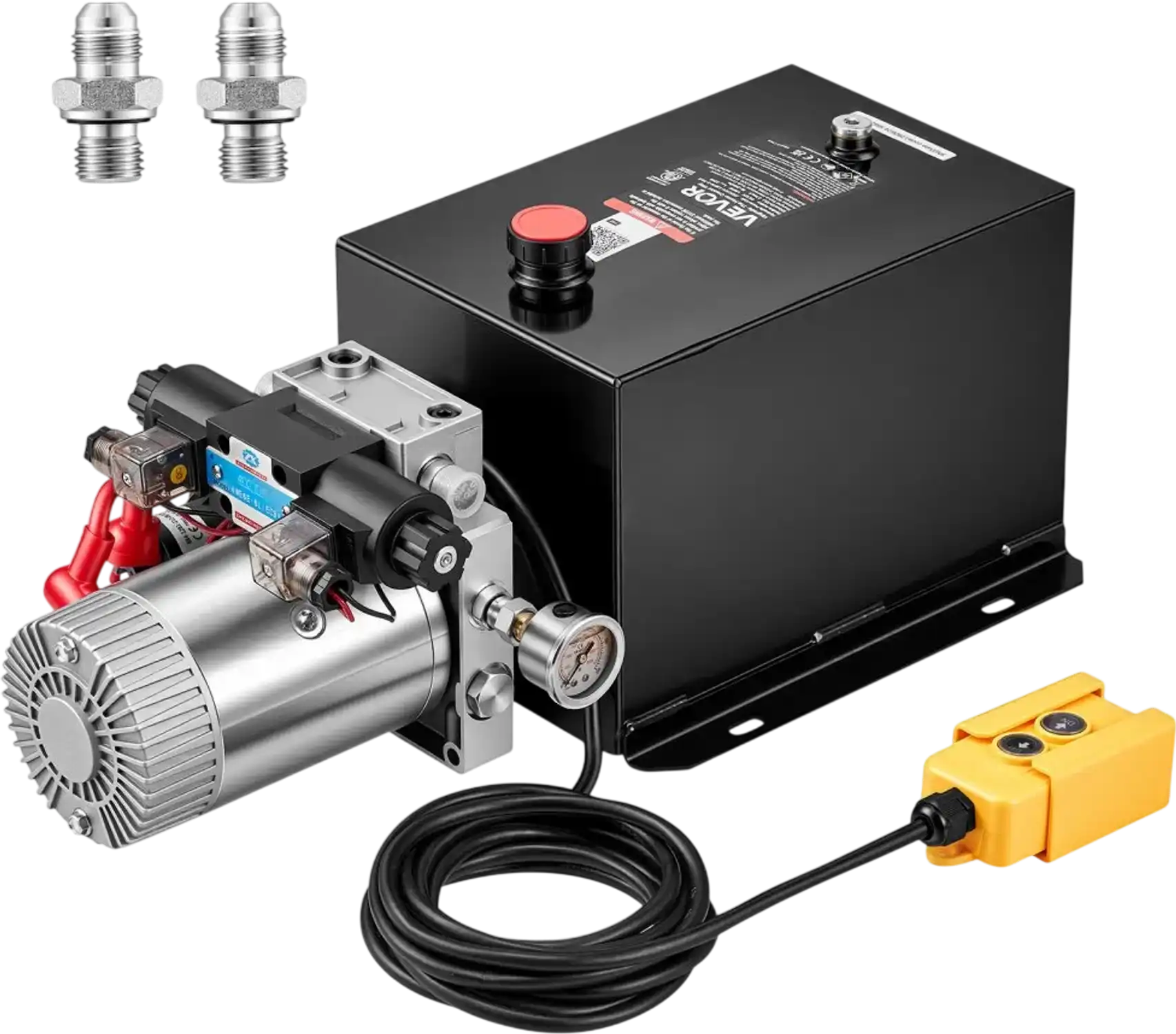 Vevor Hydraulic Pump 12 Qt Double Acting DC12V 1.6kW Dump Trailer Pump New
