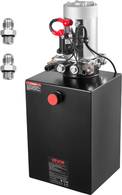 Vevor Hydraulic Pump 20 QT Double Acting 3200 PSI 0.91 GPM Metal Reservoir DC 12V New