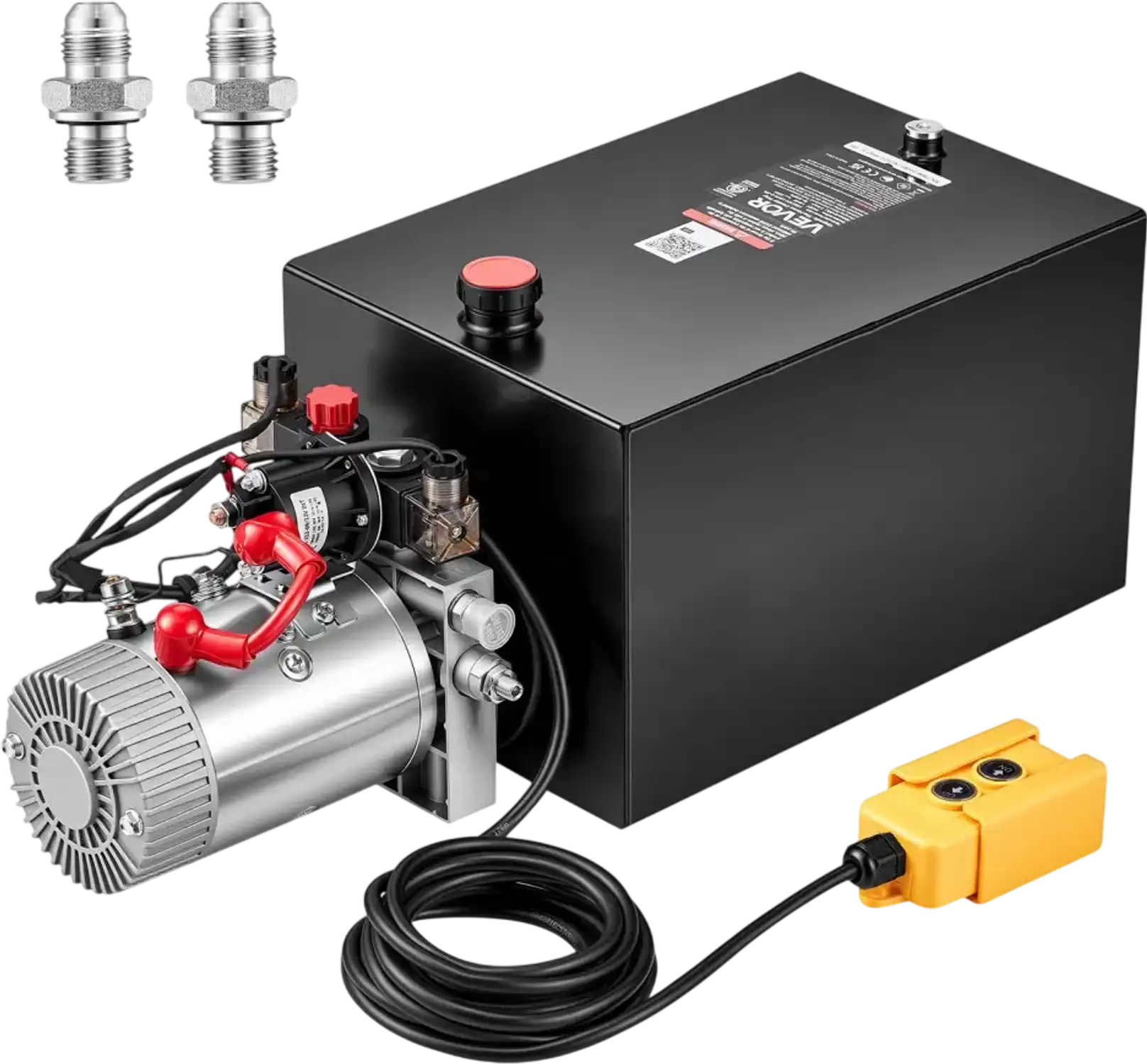Vevor Hydraulic Pump 20 Quart Double-Acting Dump Trailer Power Unit New
