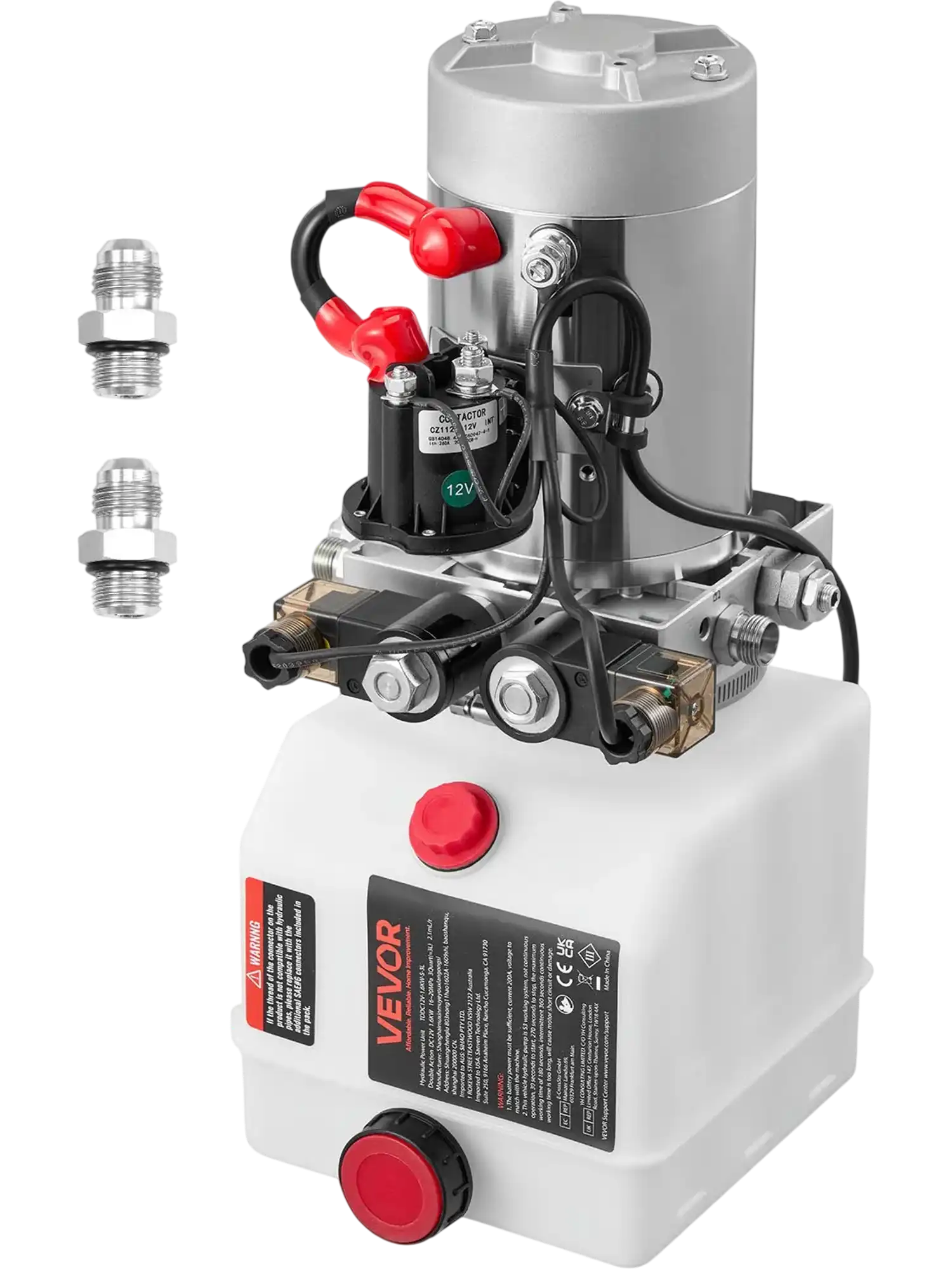 Vevor Hydraulic Power Unit 4 QT Double-Acting DC 12V 3200 PSI New
