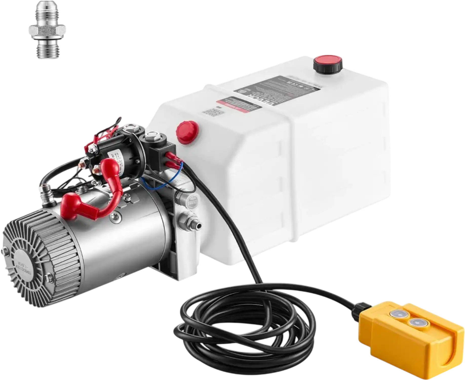 Vevor Hydraulic Pump 6 Qt Double-Acting Trailer Power Unit New