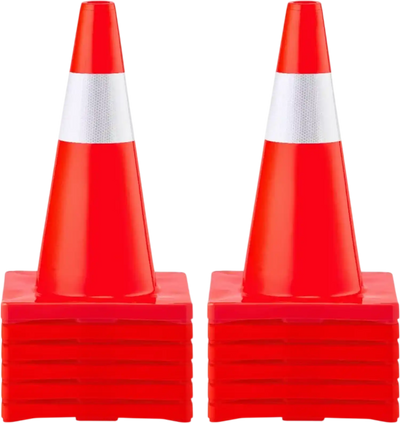 Vevor Traffic Cones 12 Pack 18