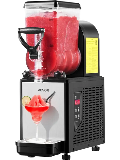 Vevor Slushie Machine Commercial Frozen Drink Maker 6L/1.6 Gal Self-Cleaning New
