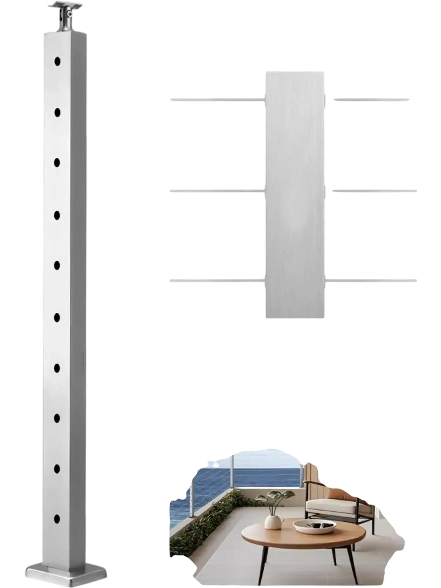 Vevor Cable Railing Post 36