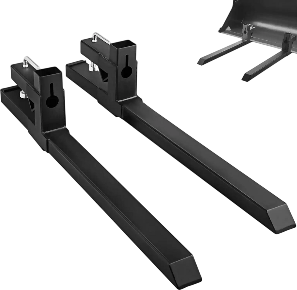 Pallet Forks 2000lbs Capacity Tractor Forks for Loader Tractor Skid Steers