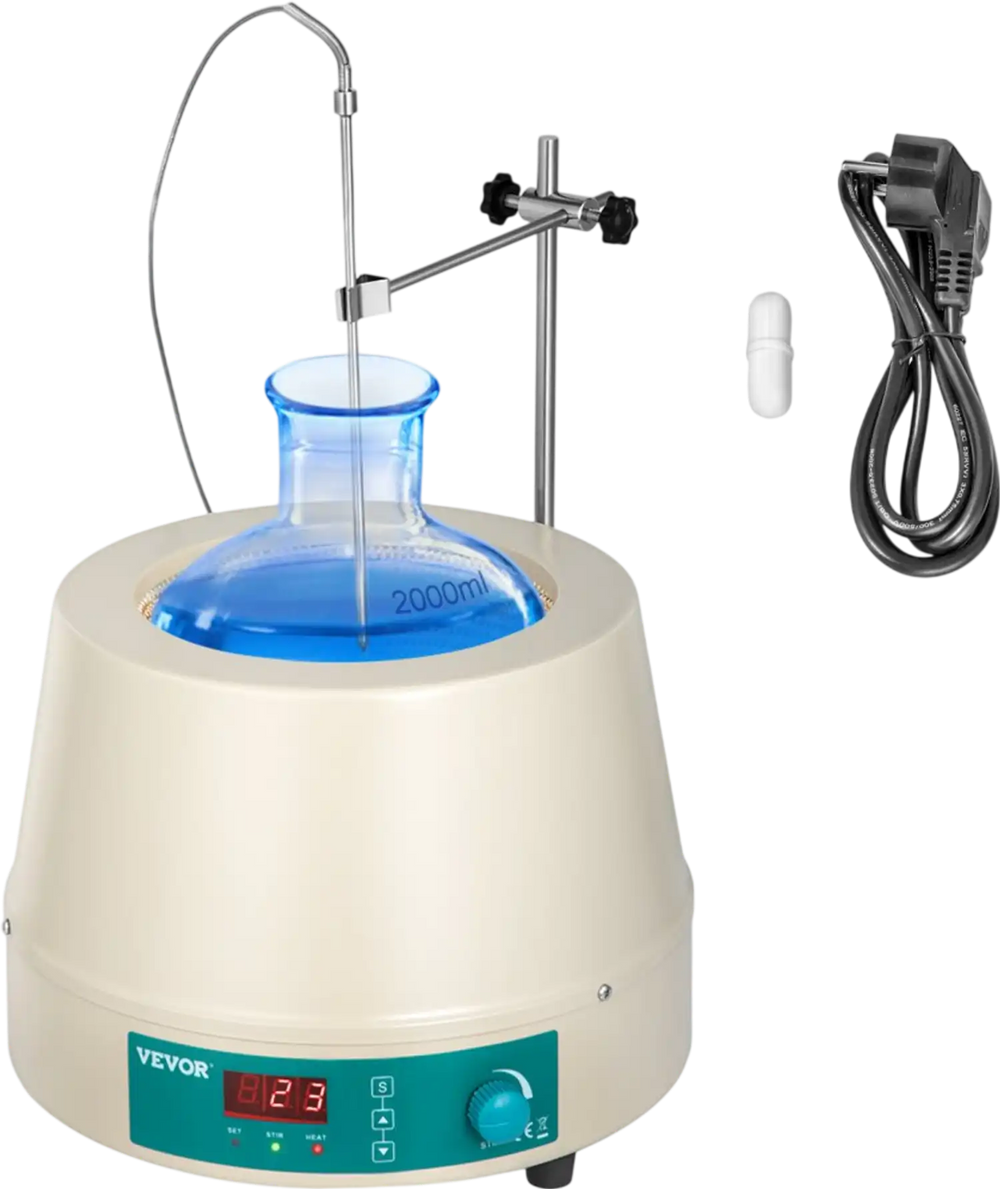 2000ml Electric Digital Magnetic Stirring Heating Mantle 450W 380℃