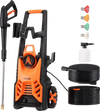 VEVOR Electric Pressure Washer, Max 4500 PSI and 3.2 GPM, High Power Pressure Cleaning Machine with 4 Quick Connect Nozzles and a Foam Cannon, Ideal for Cars/Fences/Driveways/Patios/Home Cleaning