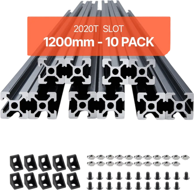 Vevor Aluminum Extrusion Linear Rail 10-Pc 47.2