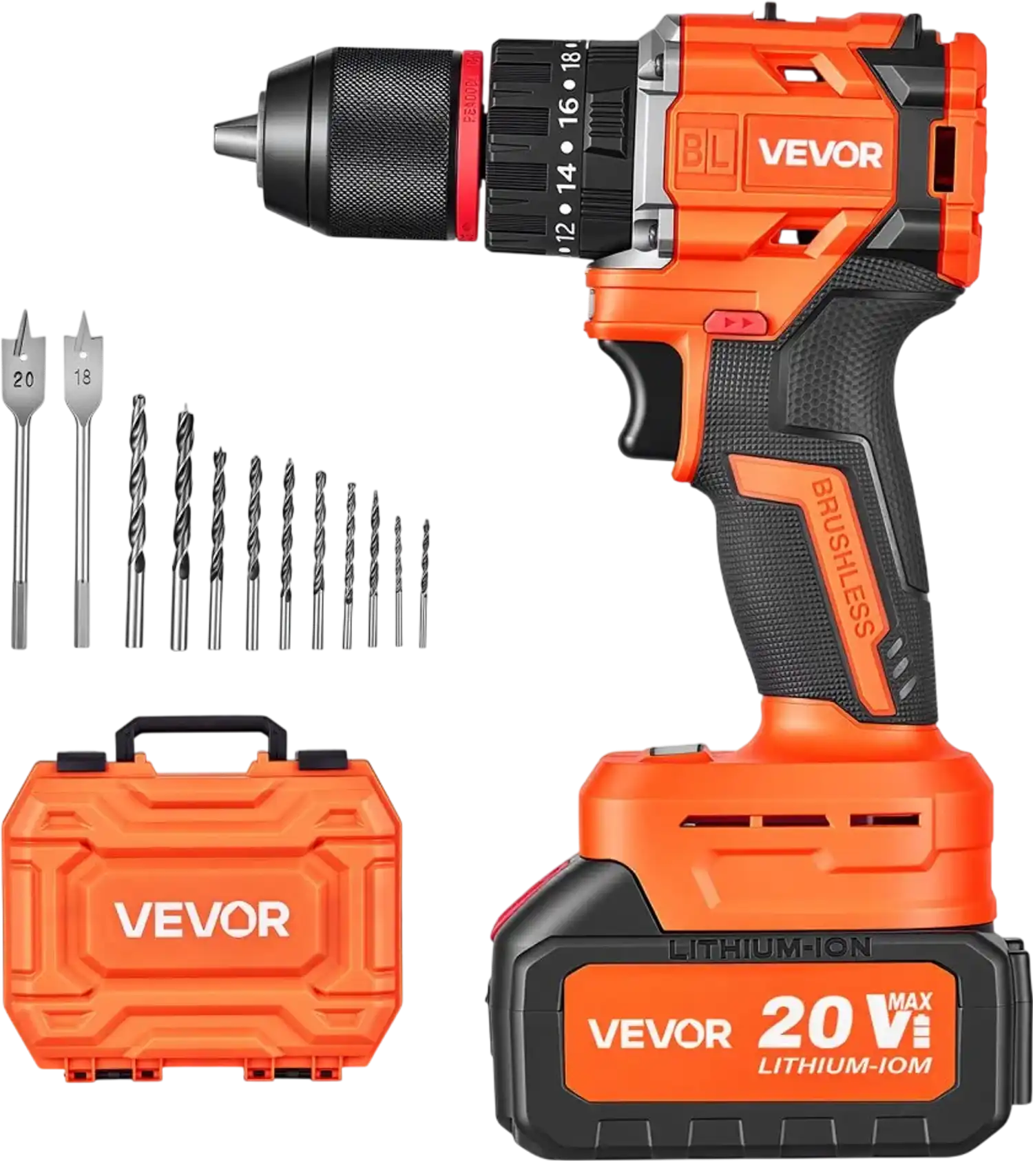Vevor Hammer Drill 20V 1/2