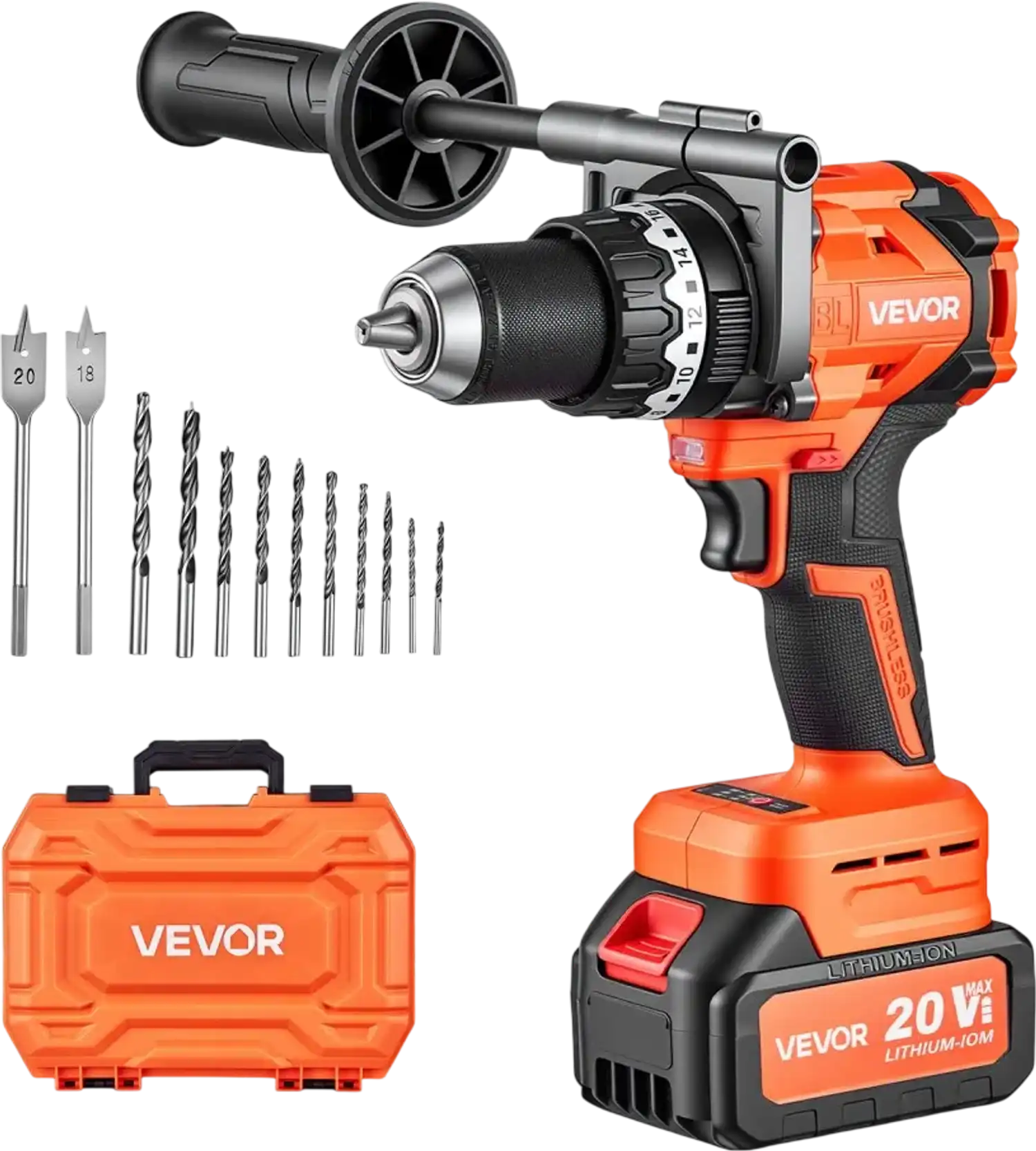 Vevor Hammer Drill 20V 1/2