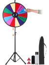 VEVOR 24 inch Spinning Prize Wheel, 14 Slots Spinning Wheel with Height Adjustable Stand, Roulette Wheel with a Dry Erase, and a Storage Bag, Win Fortune Spin Games in Party Pub Trade Show Carnival