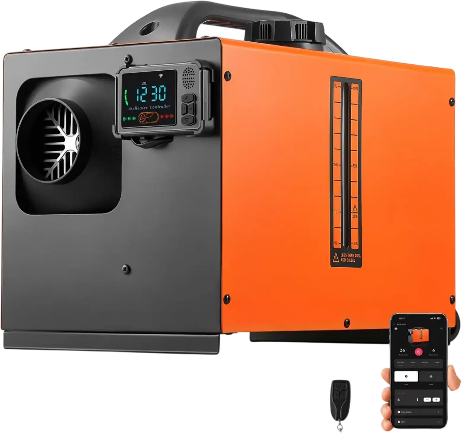 Vevor Diesel Heater Bluetooth App Control Portable Air Heater New