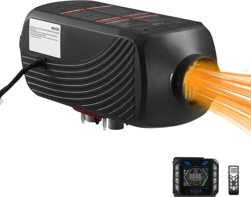 VEVOR Diesel Heater Dual-Motor 2.6 Gal / 10 L Fuel Tank Diesel Air Heater, For Various Vehicles and Camping Tents, Fast Heating, with Remote Control and LCD Panel, Max 16404 ft, Low Noise Operation