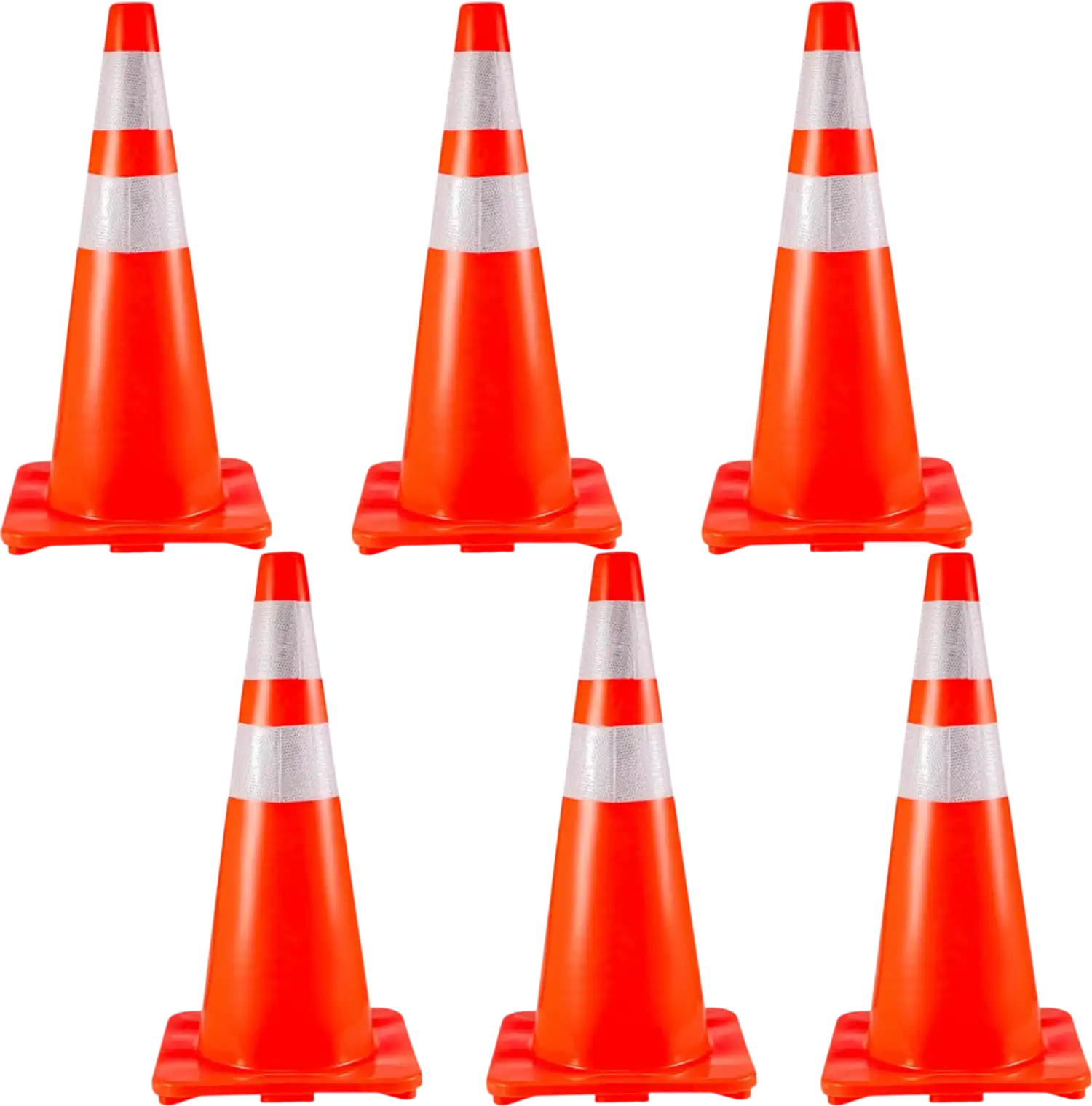 Vevor Traffic Cones 6-Pack 28