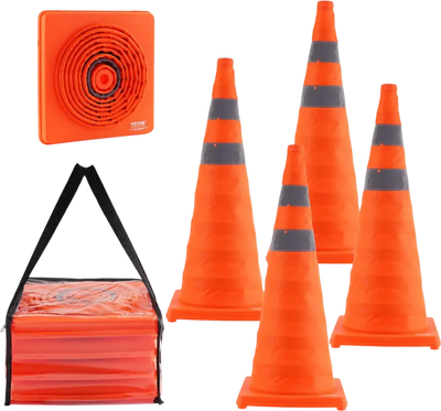 Vevor Traffic Cones 4-Pack 28