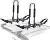 VEVOR Kayak Roof Rack 1 Pair J-Bar, Soft Roof Rack, Top Mount Tie Down, Carrier for kayak, Surf Board, Canoe, SUP, Ski Board, Mount on Car, SUV, Truck, 2 Kayaks