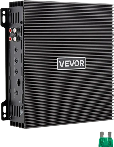 VEVOR 2 Channel Car Audio Amplifier 2 Ohm Stable Bridgeable Class A/B Full Range Stereo Amp Max Power 2 x 300W @ 4 Ohm / 2 x 600W @ 2 Ohm for Car SUV Truck Off-Road