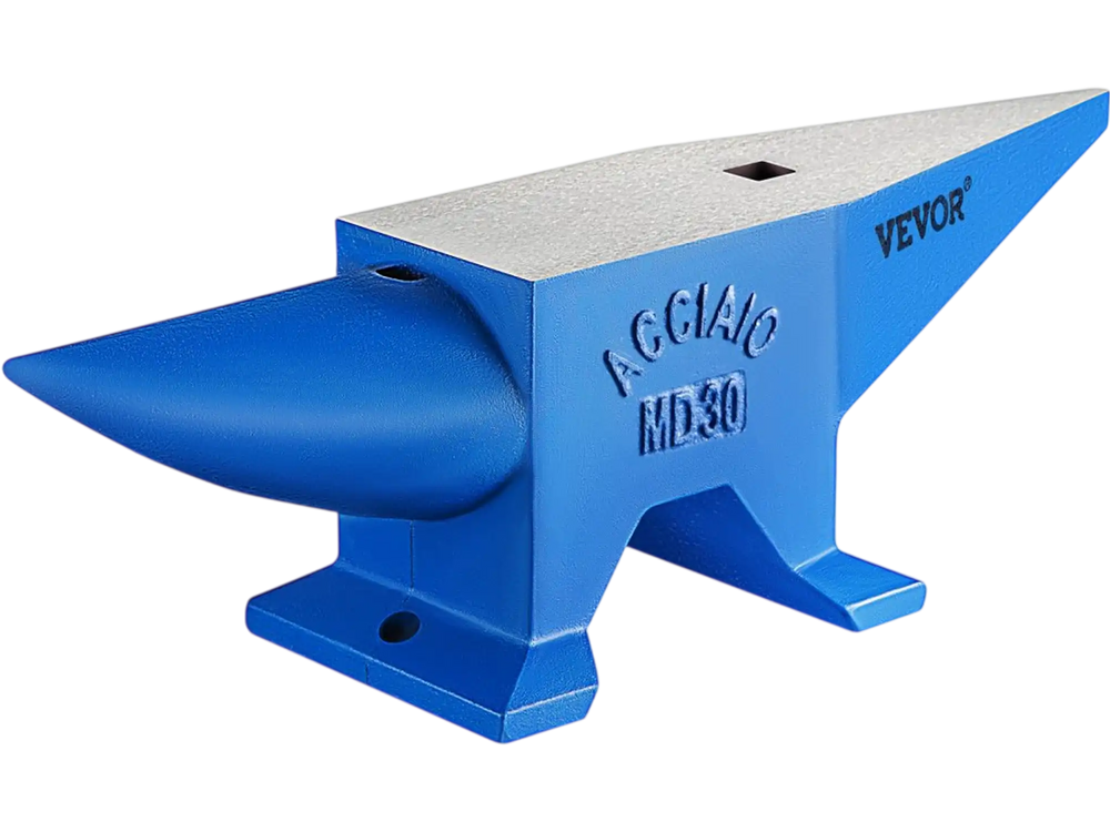 VEVOR Pro Horn Anvil , 30KG/66.1LBS Weight Steel Anvil Blacksmith Blacksmith Anvil, Portable Rugged Cast Iron Anvil Blacksmith Anvil Stable Workbench Blacksmith Forge Anvil Tool