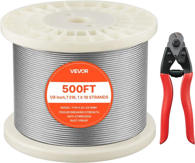 Vevor Wire Rope 1/8