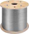 T316 1x19 Stainless Steel Cable 1/8" Cable Rail Wire Rope Aircraft Cable 984FT
