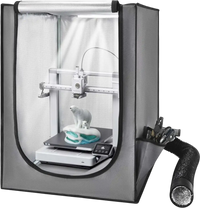 VEVOR 3D Printer Enclosure with Ventilation, Dustproof Waterproof Oxford Cloth Resin 3D Printer Tent, Constant Temperature Protective Case with LED, Compatible with Photon Mono/Mars 3, FDM/LCD Printer