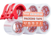 VEVOR Clear Packing Tape, 3 inches Core, 12 Rolls 1.88 Inches x 65 Yards Packing Tape with Dispenser, 2.7 Mil Heavy Duty Packaging Tape Designed for Moving, Storage and Packing, Shipping and Mailing