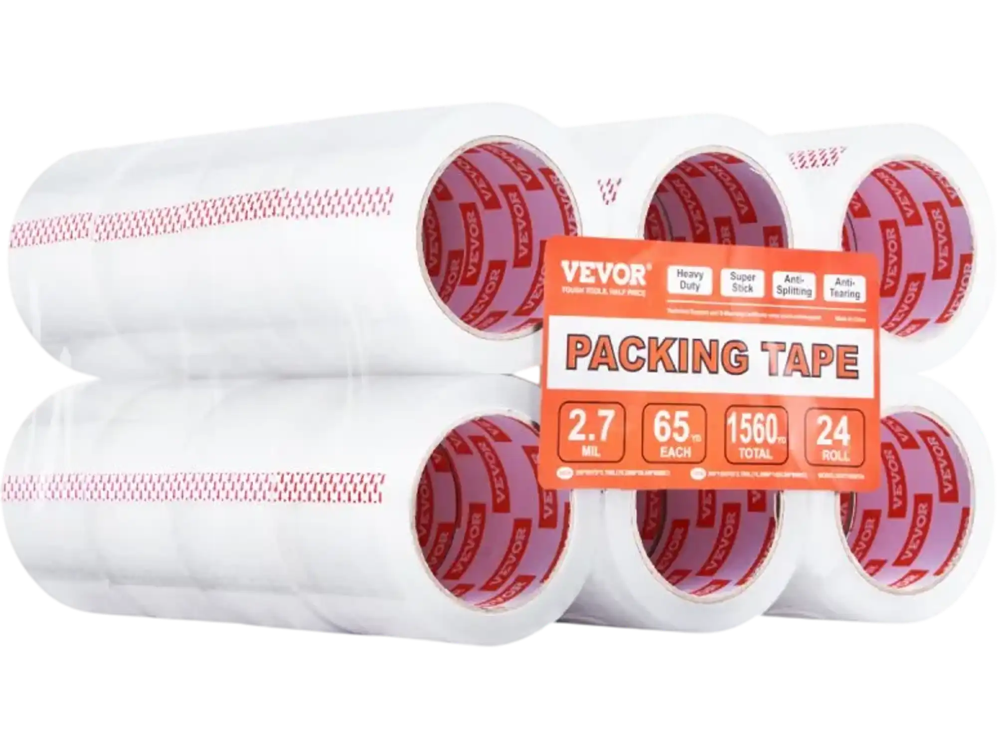 Vevor Packing Tape Heavy Duty Clear 24 Rolls 3