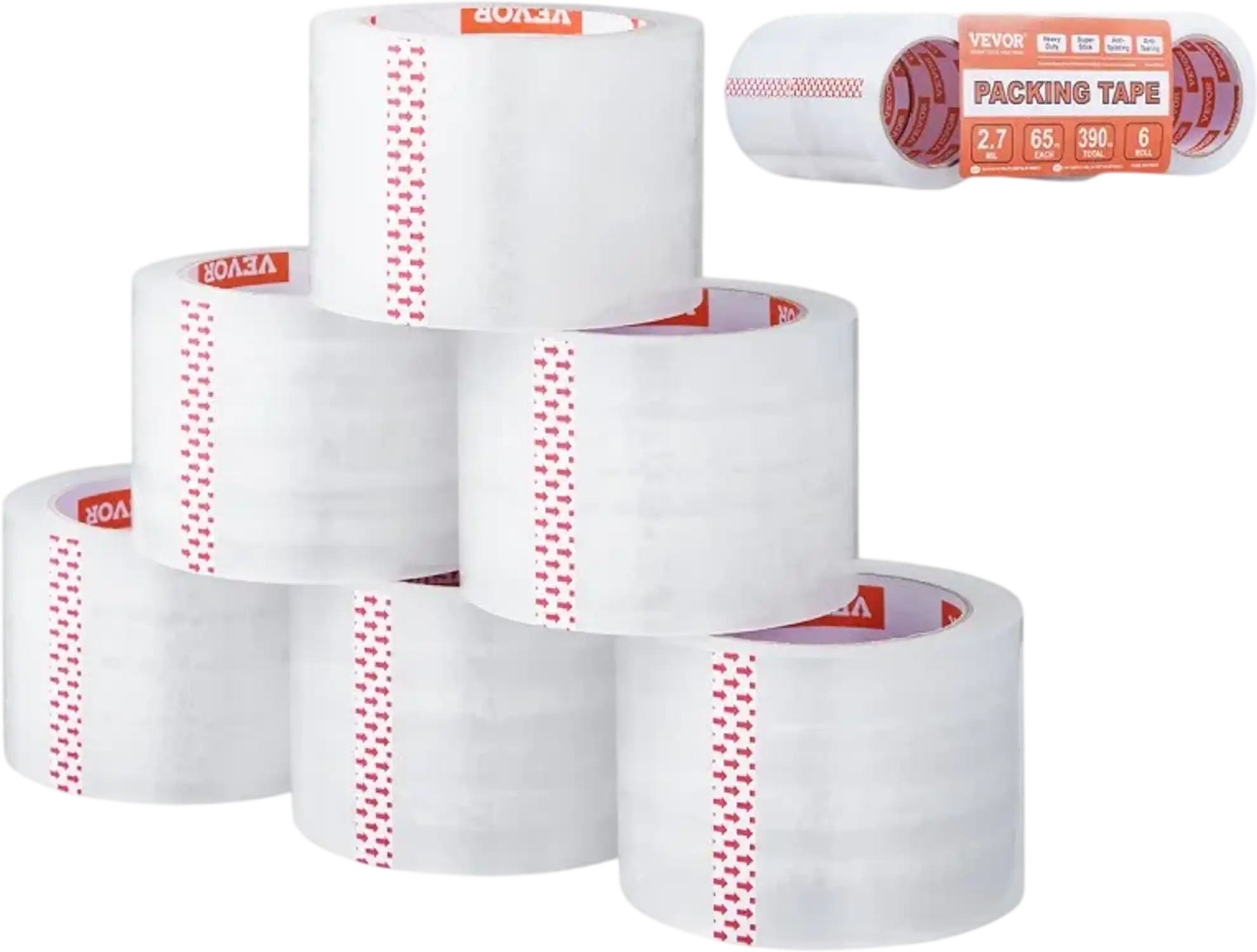Vevor Packing Tape Clear Heavy Duty 3