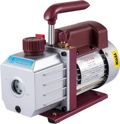 VEVOR Vacuum Pump 4.5CFM Vacuum Pump HVAC Single-Stage Rotary Vane Vacuum Pump 1/3HP 5PA Ultimate Air Conditioning Refrigerant Vacuum Pump