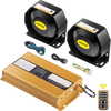 VEVOR Police Siren PA System, 400W 8 Sound Loud Car Warning, Police Fire Emergency Alarm Fire Siren, 2 Horn PA Speaker MIC System Vehicle Siren