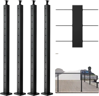 Vevor Cable Railing Post 4-Pack 42