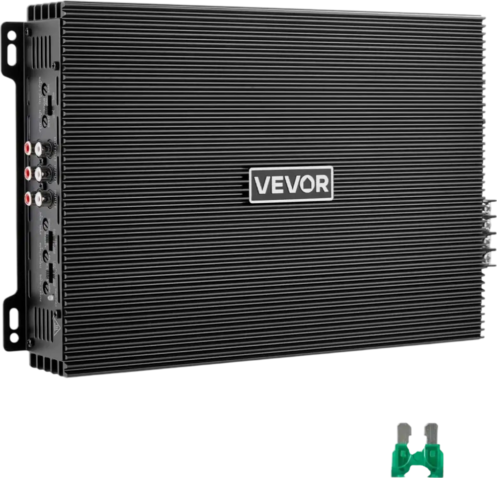 VEVOR 4 Channel Car Audio Amplifier 2 Ohm Stable Bridgeable Class A/B Full Range Amp Max Power 4 x 200W @ 4 Ohm / 4 x 400W @ 2 Ohm for Car SUV Truck Off-Road