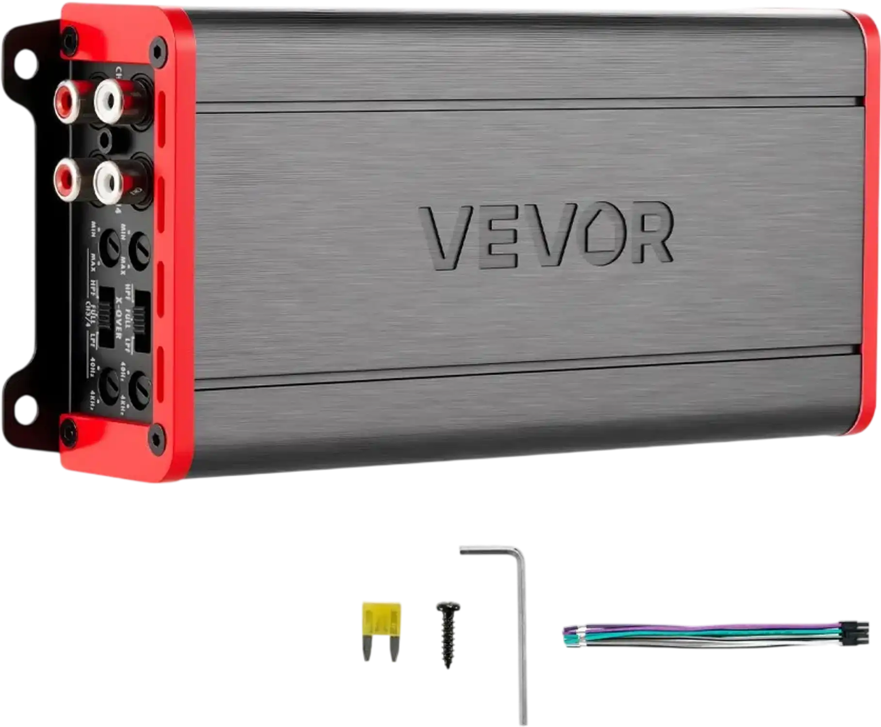 Vevor 4-Channel Amplifier Class D Car Audio Full Range Bridgeable 2 Ohm Stable New