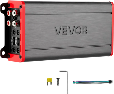 VEVOR 4 Channel Car Audio Amplifier 2 Ohm Stable Bridgeable Class D Full Range Amp Max Power 4 x 272W @ 4 Ohm / 4 x 400W @ 2 Ohm for Car SUV Truck Off-Road
