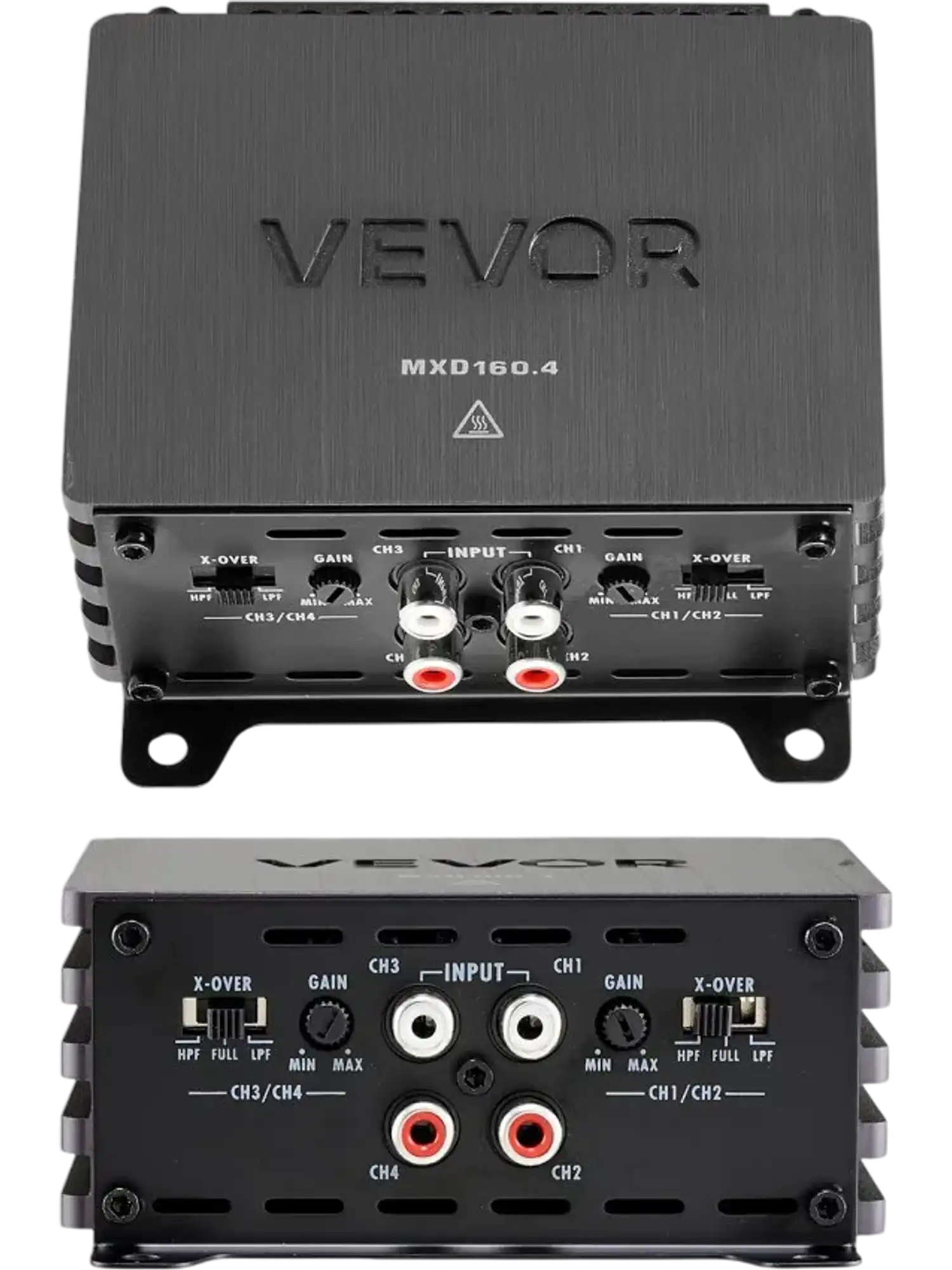 Vevor Car Audio Amplifier 4-Channel Class D Full-Range Bridgeable New