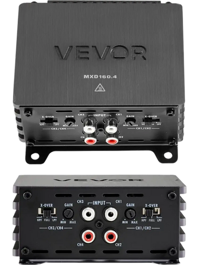 Vevor Car Audio Amplifier 4-Channel Class D Full-Range Bridgeable New