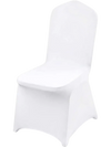 VEVOR Stretch Spandex Folding Chair Covers, Universal Fitted Chair Cover, Removable Washable Protective Slipcovers, for Wedding, Holiday, Banquet, Party, Celebration, Dining (50PCS White)