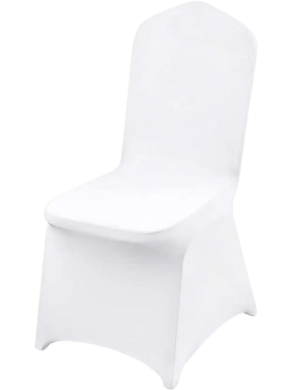 VEVOR Stretch Spandex Folding Chair Covers, Universal Fitted Chair Cover, Removable Washable Protective Slipcovers, for Wedding, Holiday, Banquet, Party, Celebration, Dining (50PCS White)
