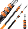 VEVOR Telescopic Extension Pole, 3.8-12 FT Multi-Purpose Extendable Pole, Sturdy Aluminum Alloy Paint Pole Extension with Flip-Lock Design, High Reach Roller Stick for Painting, Dusting and Cleaning