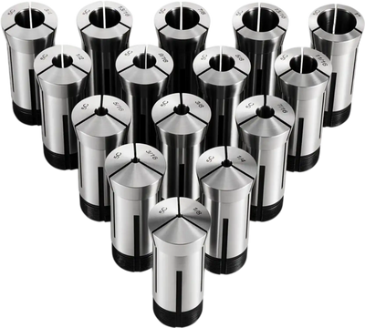 Vevor Collet Set 15-Piece 5C Round Chuck 1/8