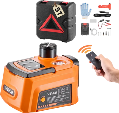 Vevor Electric Car Jack Cordless 5T 12V Hydraulic Floor Jack with Remote Control & 3600mAh Battery New