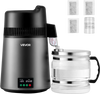 VEVOR Water Distiller, 6L 1.6 Gallon Larger Pure Water Purifier Filter For Home Table Countertop, 900W Glass Pot Distilled Maker, Stainless Steel Interior Drinking Machine to Make Clean Waters
