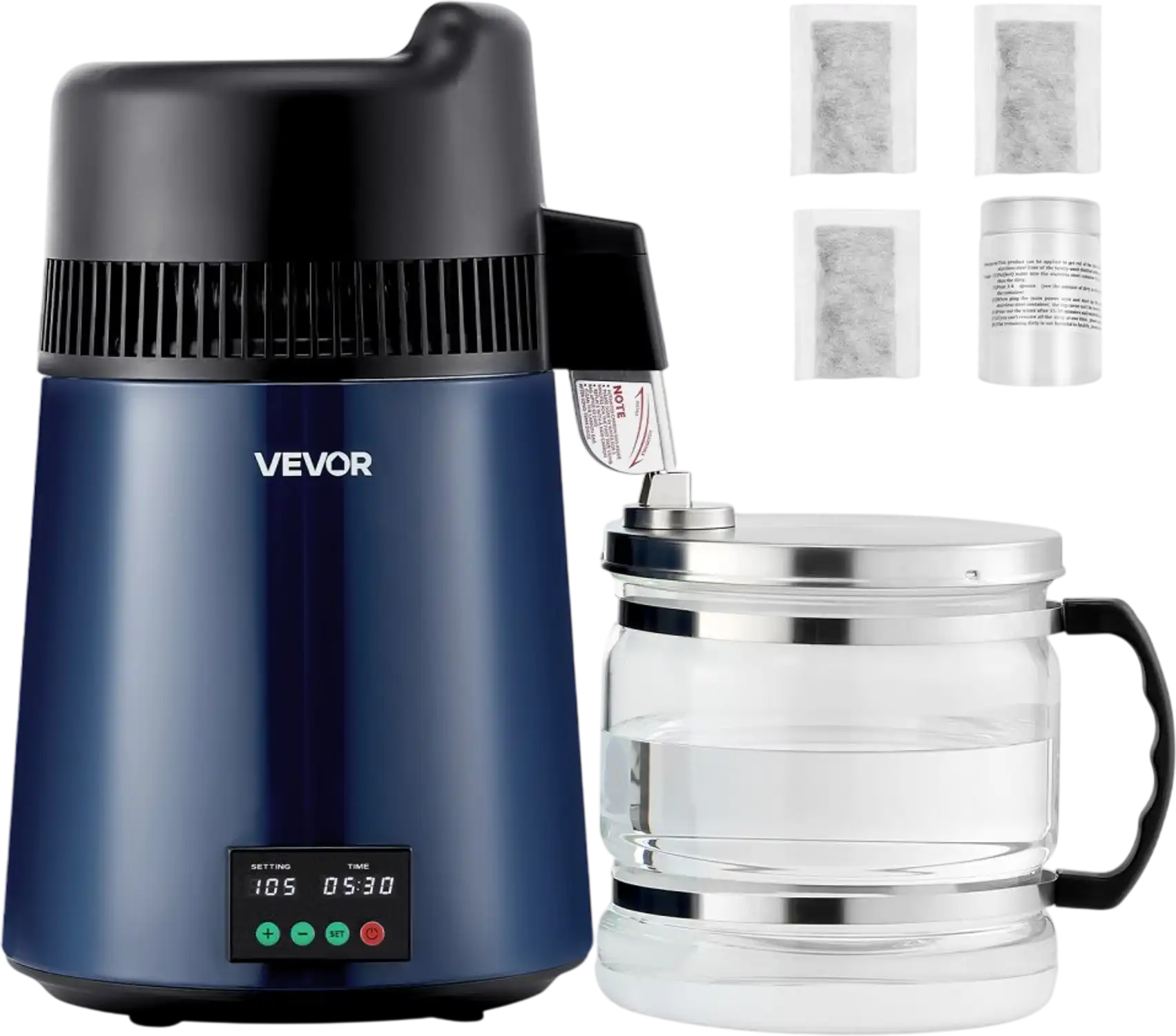 Vevor Water Distiller 6L 1.6 Gallon Countertop Pure Water Purifier New