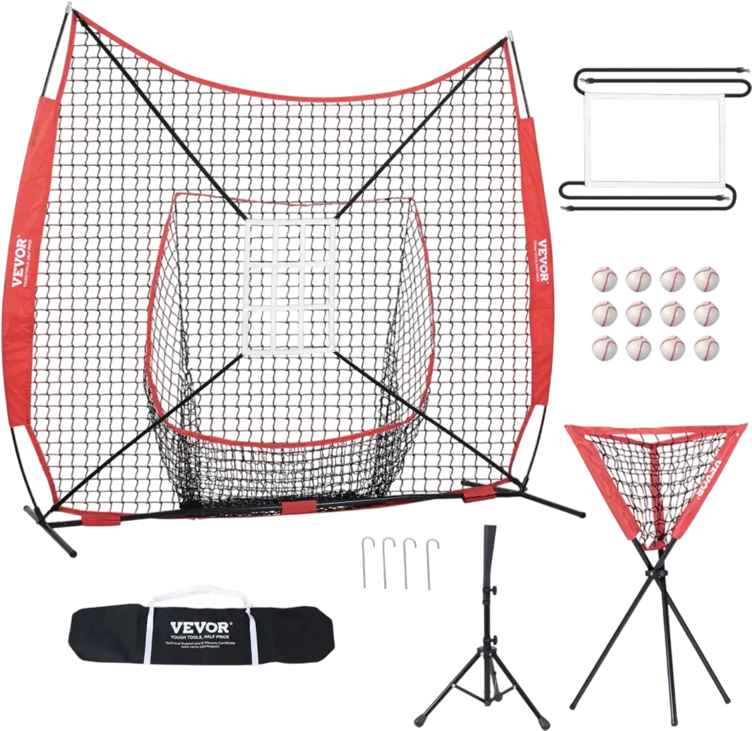 Vevor Baseball Practice Net 7' x 7