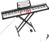 VEVOR 88 Key Digital Piano Keyboard, Semi Weighted Keys, Full Size Electric Keyboard Piano Set with Adjustable Stand Built-In Speakers Sustain Pedal Headphones, Bluetooth MIDI USB for Beginners