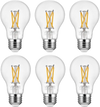 VEVOR 6 Pack Edison Bulbs LED, A19 Vintage Edison Light Bulbs, 4.5W Dimmable 450 Lumens, 2700K Warm White, E26 Base LED Filament Bulb, Antique Glass Style for Home, Bedroom, Office, Farmhouse,CRI80+