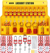 VEVOR 58 PCS Lockout Tagout Kits, Electrical Safety Loto Kit Includes Padlocks, Lockout Station, Hasp, Tags & Zip Ties, Lockout Tagout Safety Tools for Industrial, Electric Power, Machinery