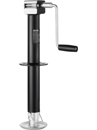 VEVOR 5000 lbs A-Frame Trailer Jack, 15-Inch Vertical Travel, Trailer Lift Jack with Adjustable 7-Level Drop Leg & Drill Socket, Cordless Drill Compatible, Suitable for RV, Utility, Yacht Trailers