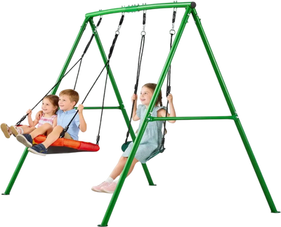 Vevor Swing Set Backyard A-Frame Metal Stand with 32